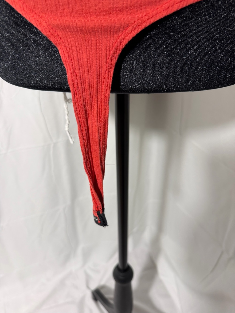 May Pink Ribbed Zip-Front Bodysuit - Picture 7 of 7